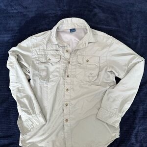 Arc'teryx Light Gray Jacket with Zipper